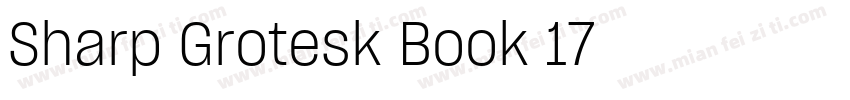 Sharp Grotesk Book 17字体转换